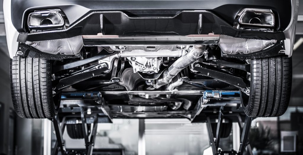 Car on a Vehicle Lift