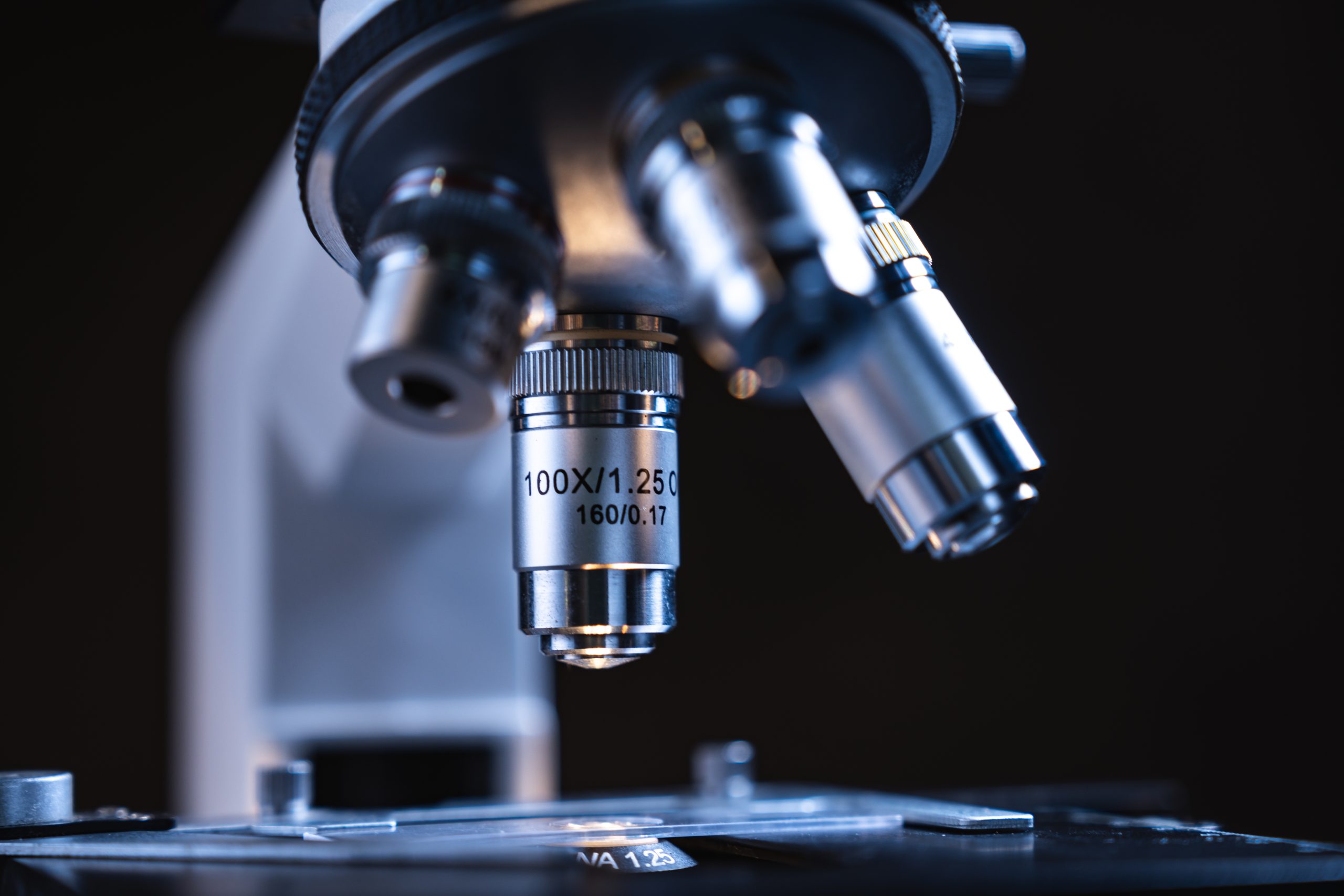 professional scientific equipment microscope for medicine scientist using in biotechnology science