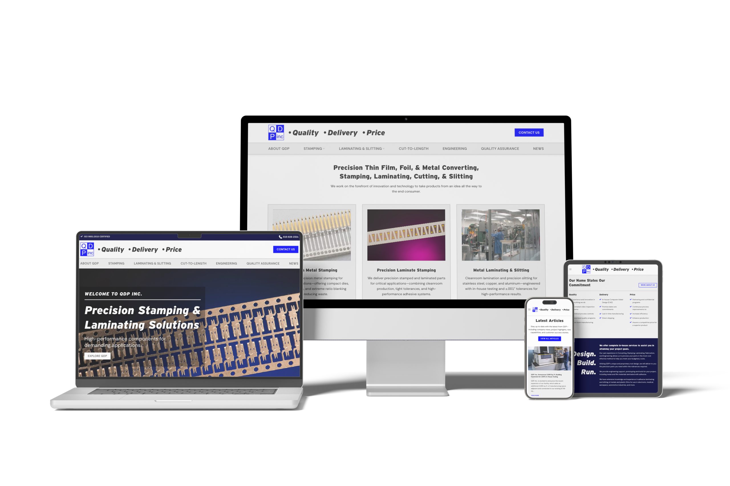 new website for QDP Inc